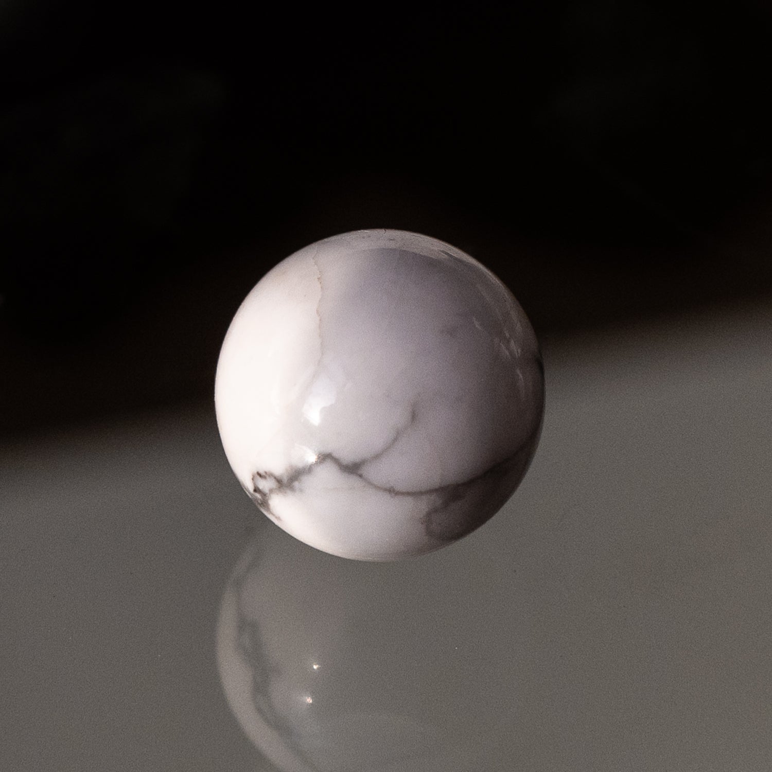 Sterling Silver Howlite Keeper Pendant Necklace