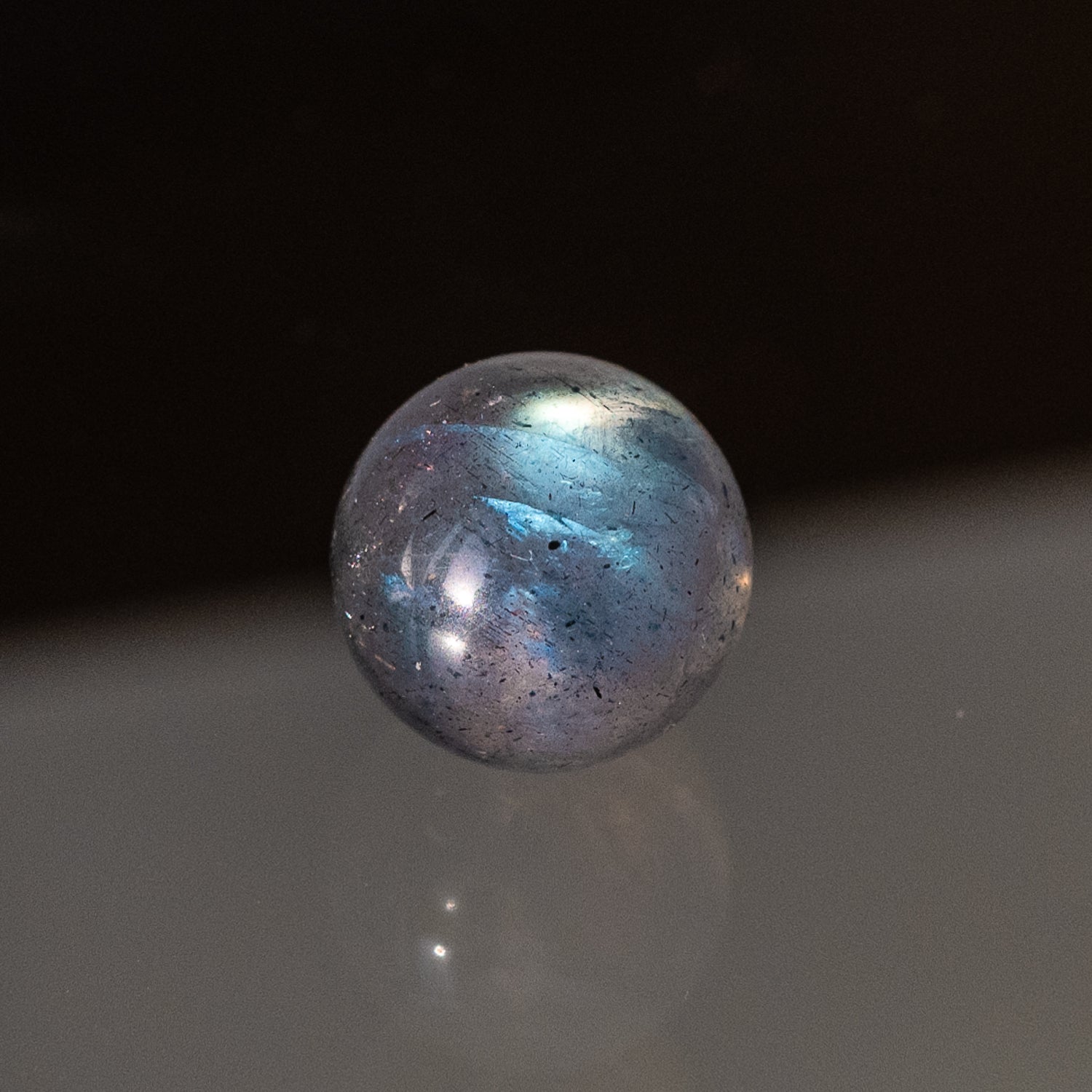 Sterling Silver Labradorite Keeper Pendant Necklace